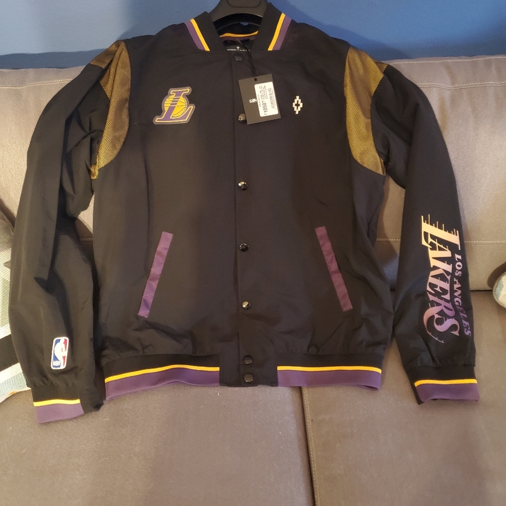 Marcelo burlon lakers jacket.